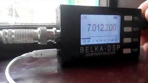 Радиоприемник BELKA-DSP. Работа на полноразмерную антенну. Диапазон 40м