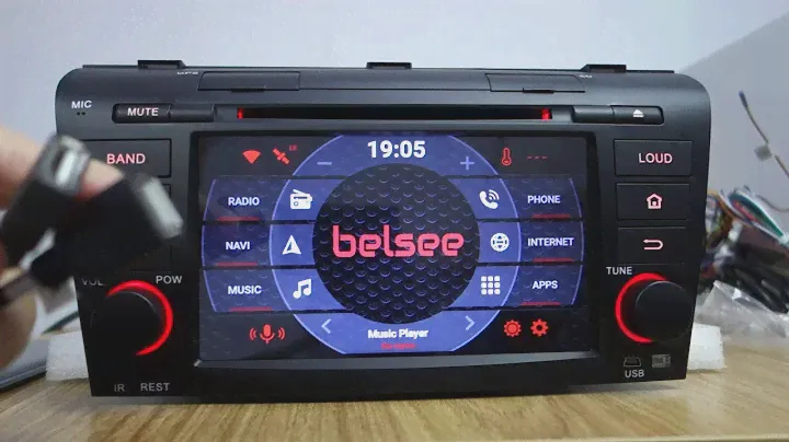 Belsee Android 8.0 Radio Screen Head Unit Mazda 3 2004 2005 2006 2007 2008 2009 Octa Core PX5 Ram 4G