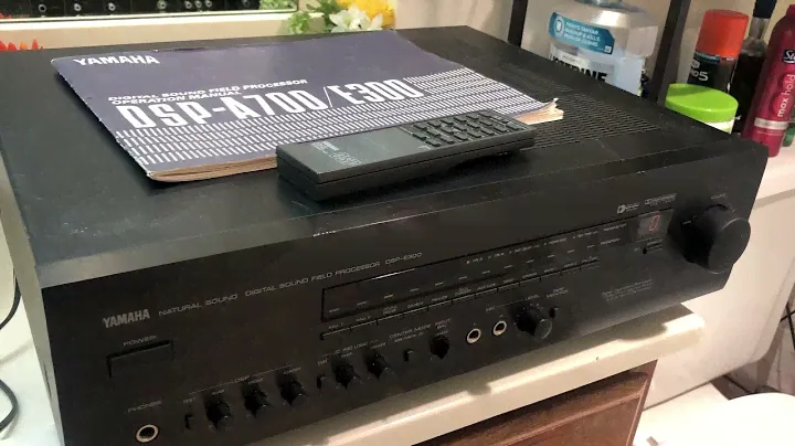 Yamaha DSP E-300 5 Channel Natural Sound Stereo Amplifier w/ Manual & Remote