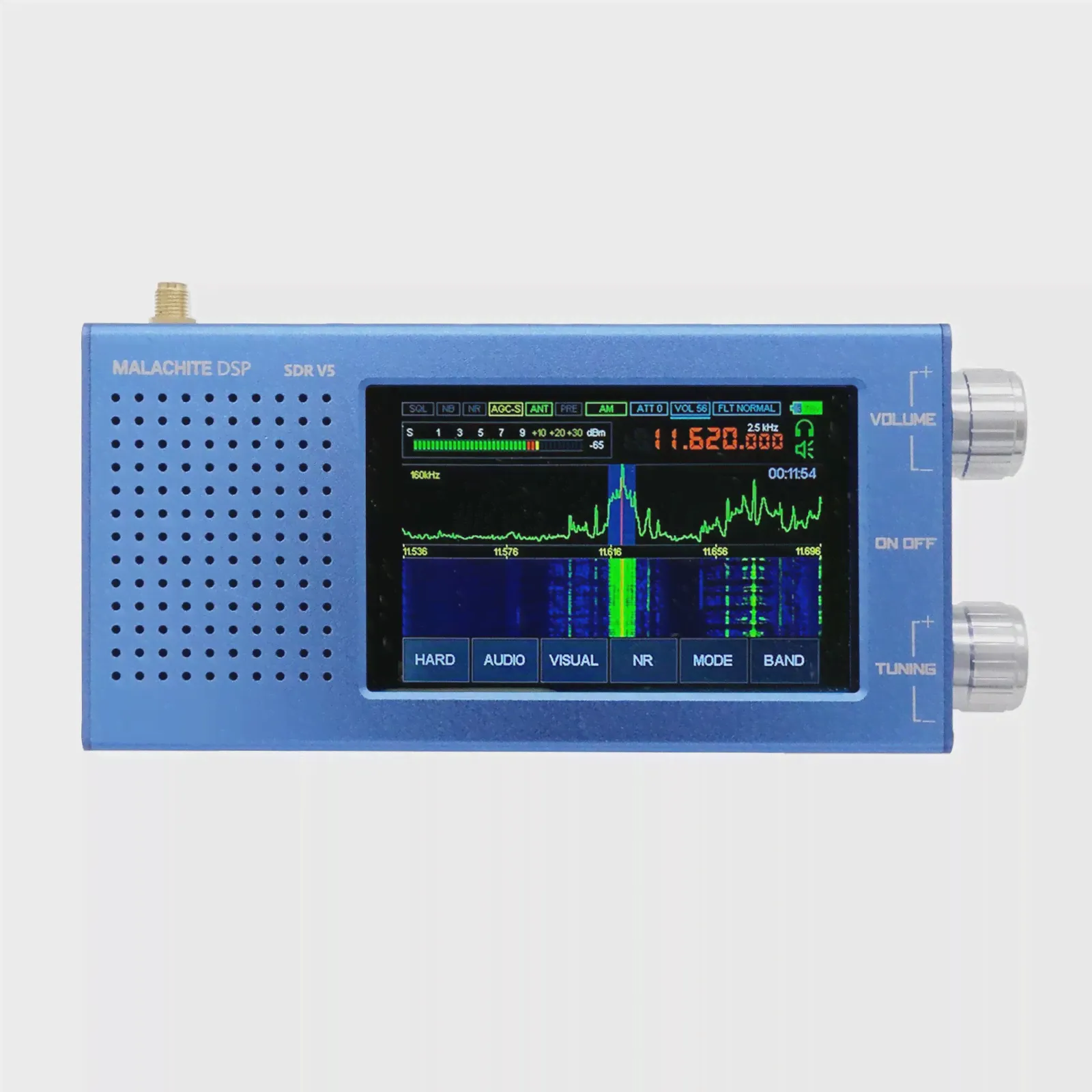 Последняя новинка, радиоприемник malid 1.10d, малахит, DSP, SDR, V5 с дополнительной платой, металлическая стандартная 5000 мАч, AM, CW, SSB, NFM, WFM (art.: 3920c20b56770)-2